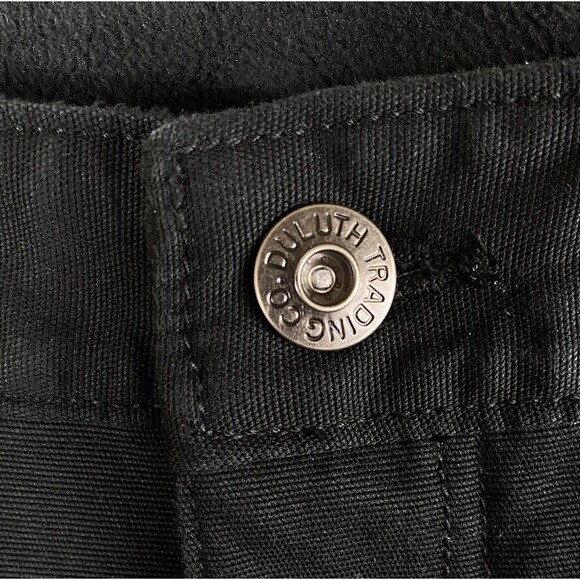Duluth Trading Curve Setter Waistband Black Fleece Lined Pants Women 20 x 31(29) - Picture 5 of 13
